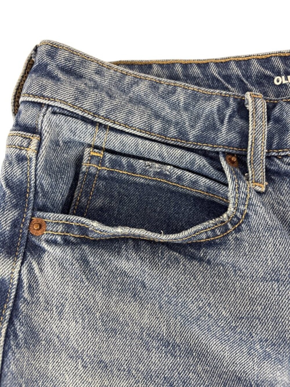 Old Navy Extra High-Rise Sky-Hi Wide Leg Baggy Jeans Medium Wash Denim Size 6 - Picture 3 of 16